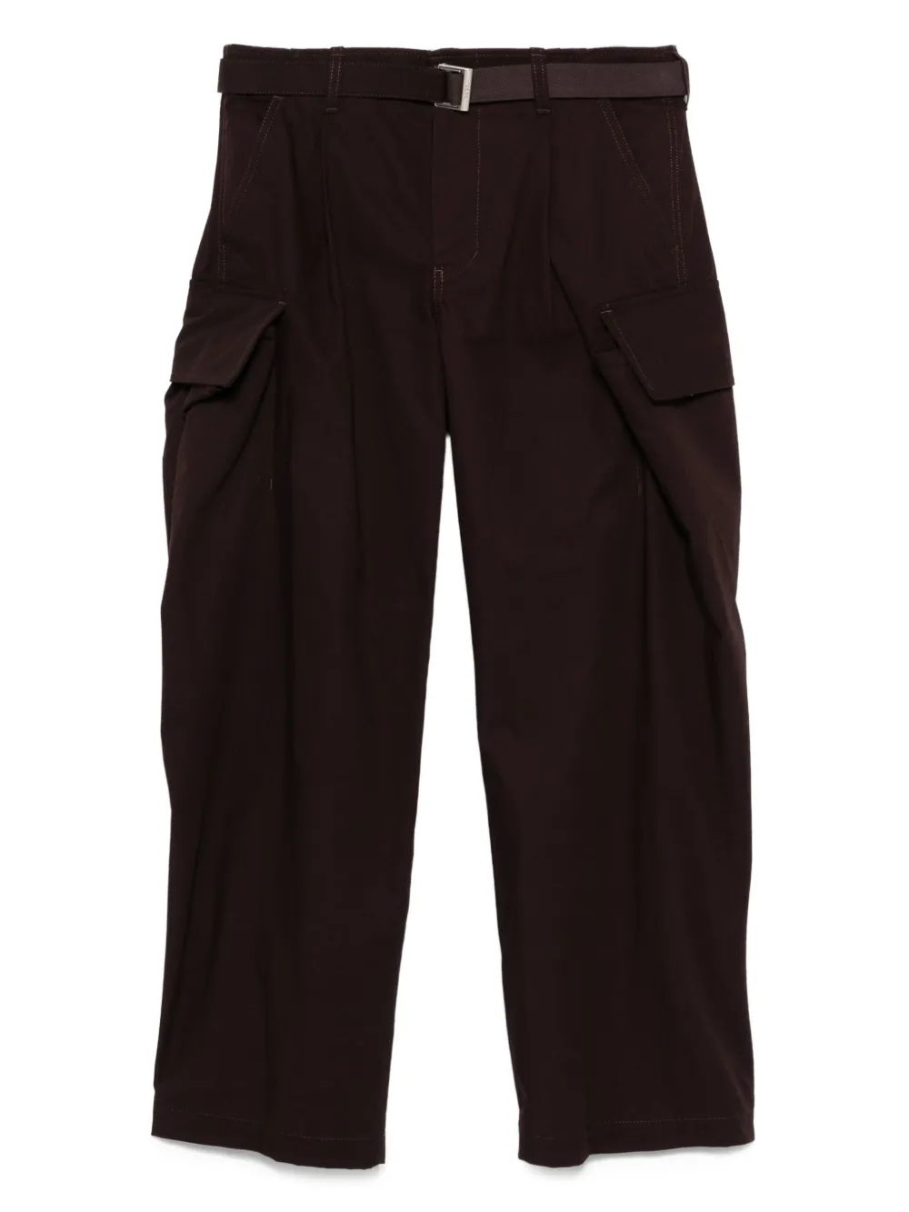 Sacai Cargo straight broek Bruin