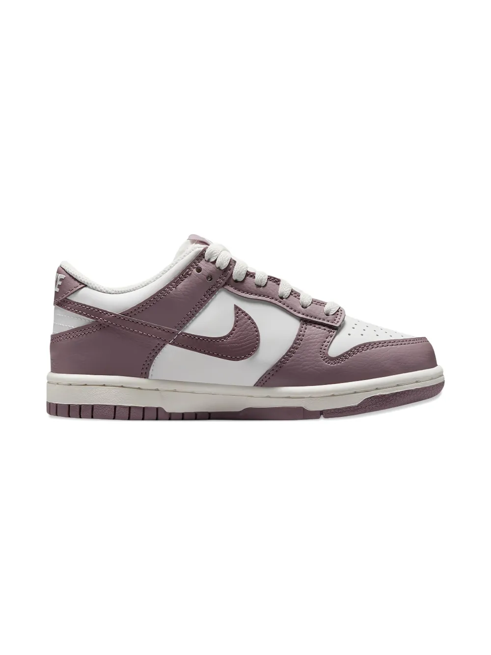 Nike Kids Dunk Low leather sneakers Grey