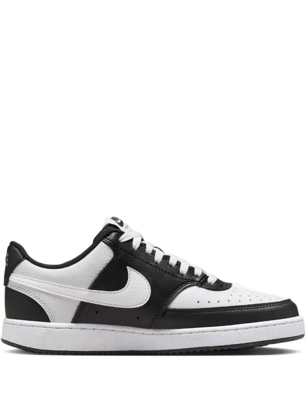 black and white nike low tops