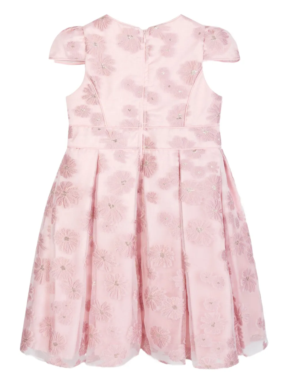 Dress & Fleur Jurk met geborduurde bloemen Roze