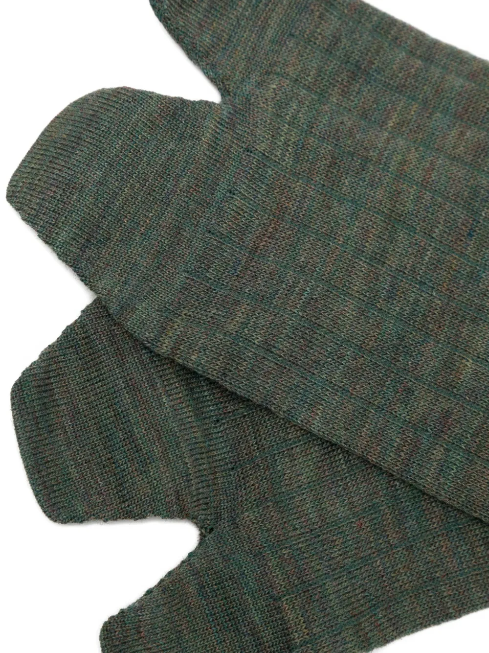 Maison Margiela ribbed crew socks Groen