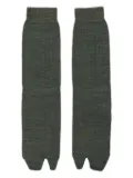 Maison Margiela ribbed crew socks - Green