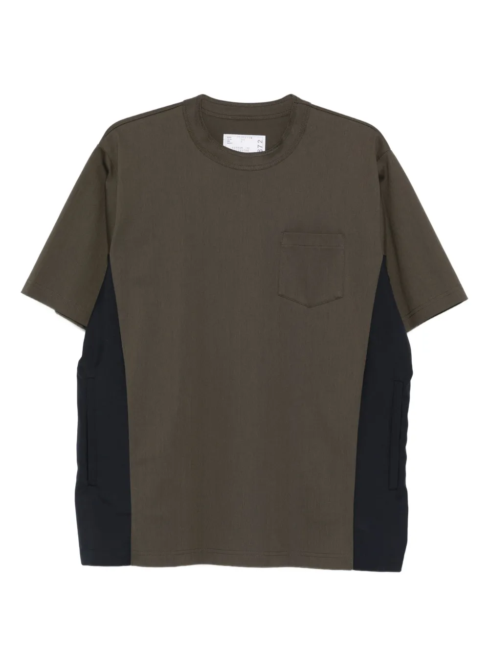 Sacai T-shirt met zak Groen
