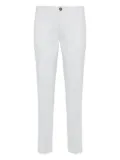 Boggi Milano stretch cotton trousers - White