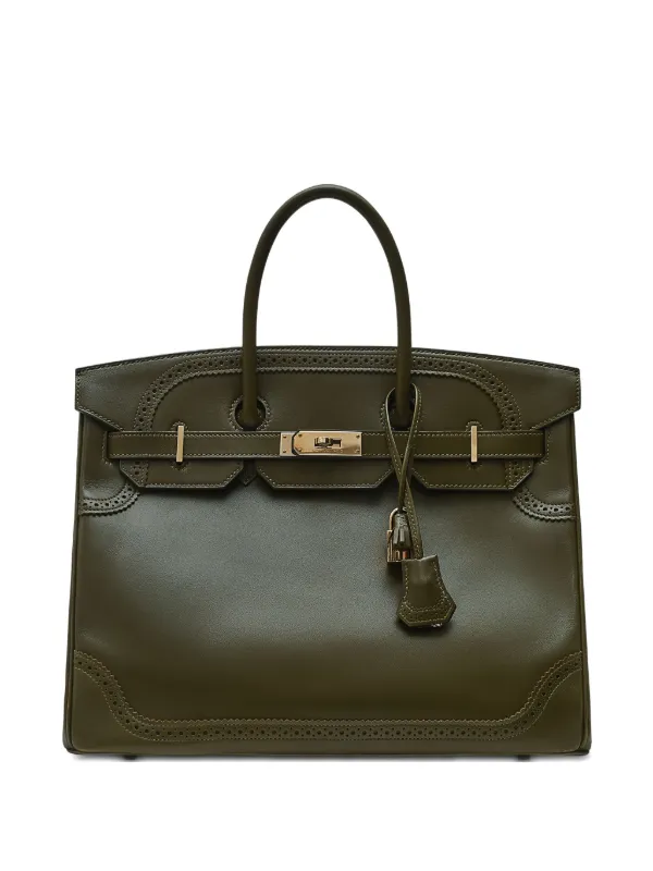 Hermès Pre-Owned 2013 Birkin 35 Leather Tote Bag Green