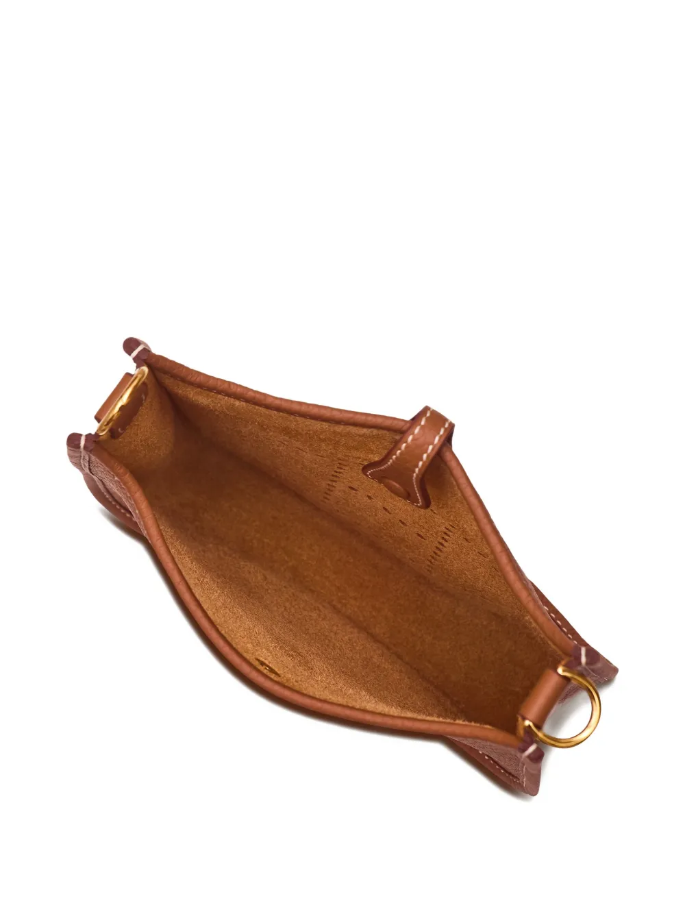Pre-owned Hermes 2025 Evelyne Tpm Leather Bag In Brown