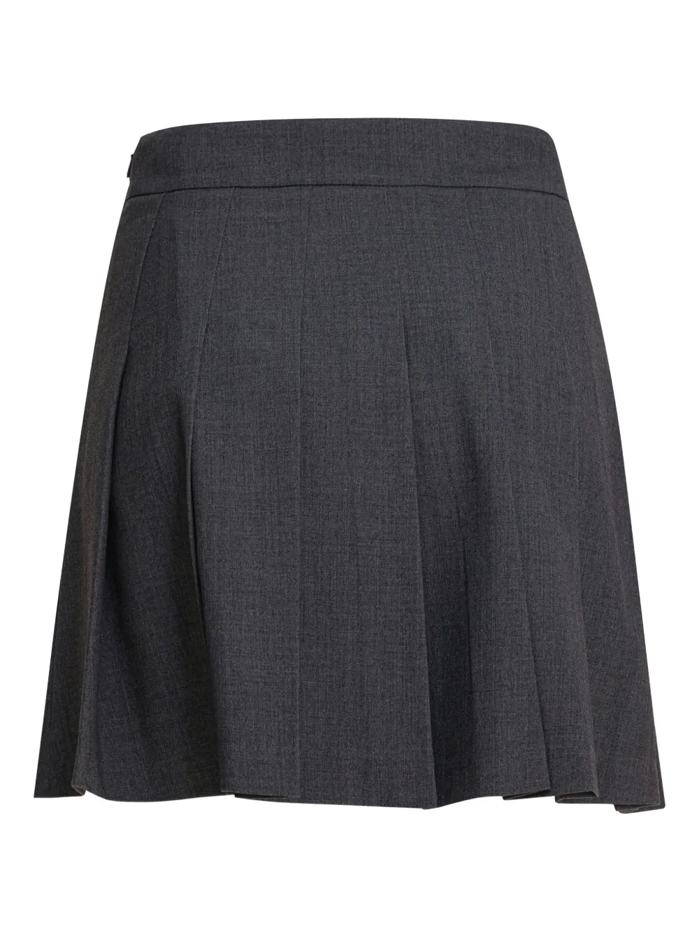 Semper pleated mini skirt - Grijs