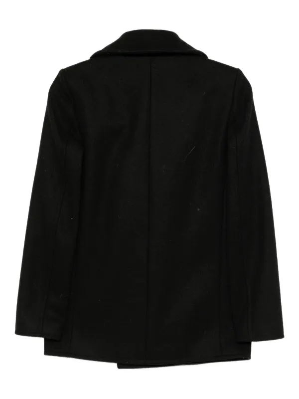 Saint Laurent Pre-Owned ピーコート | ブラック | FARFETCH JP