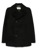 Saint Laurent Pre-Owned wool peacoat - Black
