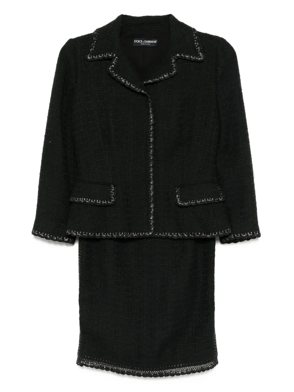 Dolce & Gabbana Pre-Owned tweed suit skirt | Black | Image 1