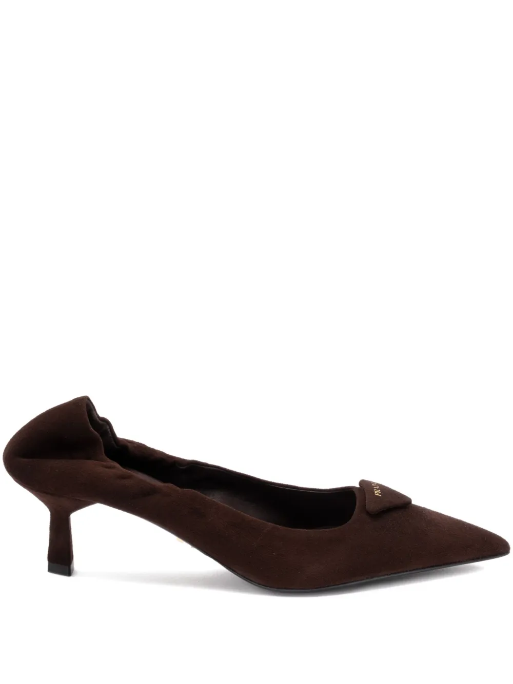 Prada Pumps met puntige neus Bruin