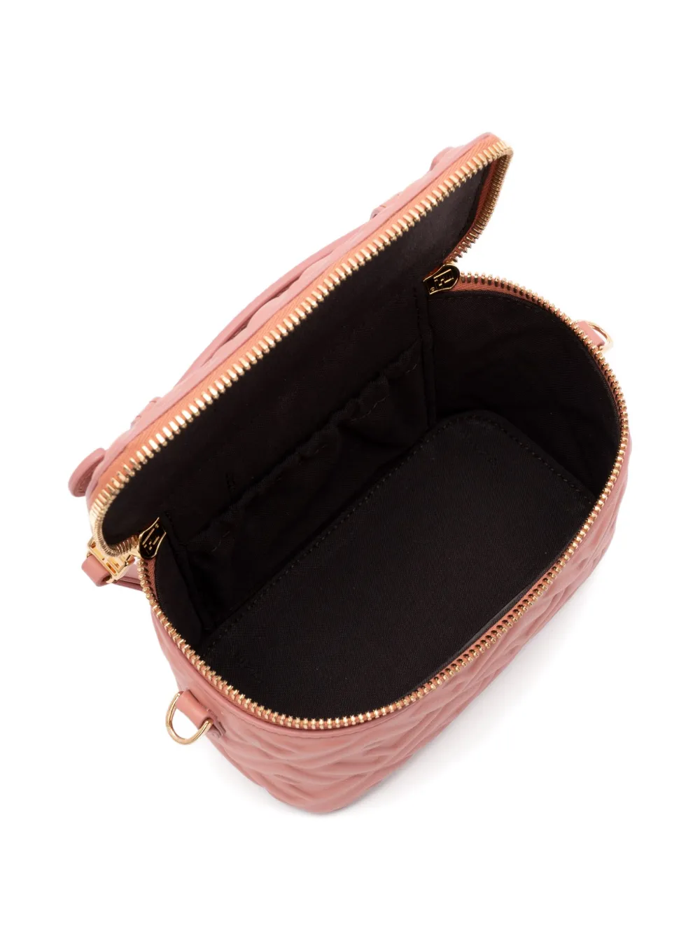 FENDI quilted top-handle make-up bag Roze