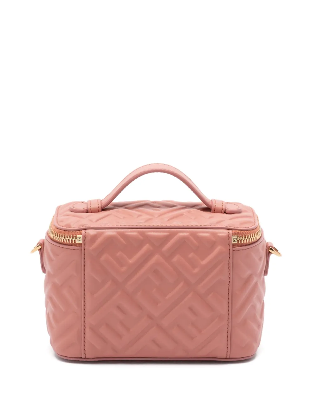 FENDI quilted top-handle make-up bag Roze