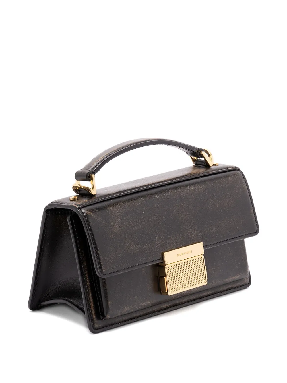 Golden Goose mini Venezia gold-lock tote bag Zwart
