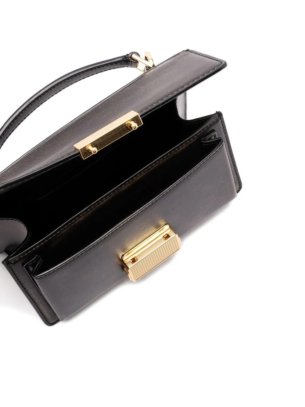 Golden Goose mini Venezia gold-lock tote bag Zwart