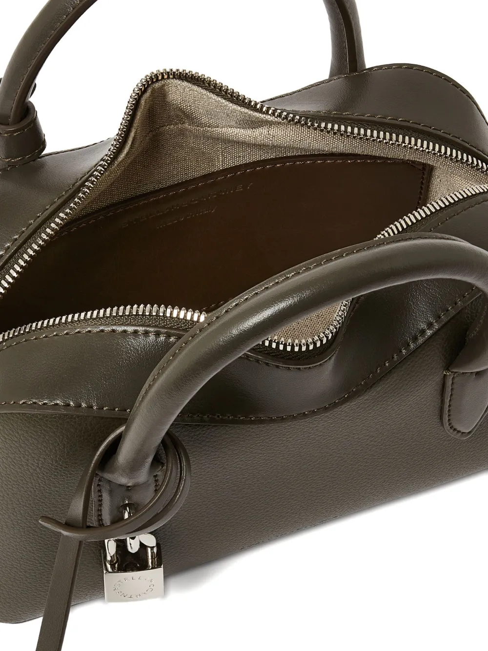 Stella McCartney Ryder padlock tote bag Groen