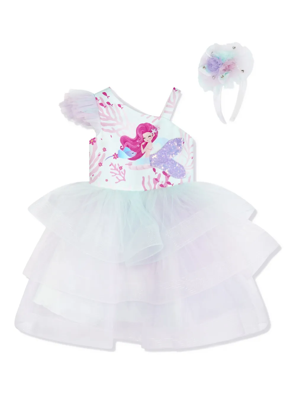 Magical Costumes ラッフルチュール ワンピース - ホワイト Magical Costumes ラッフルチュール ワンピース - ホワイト