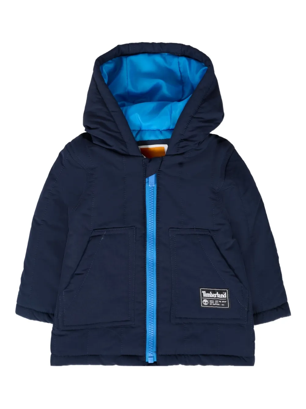 Timberland Kids Gevoerd jack met capuchon Blauw
