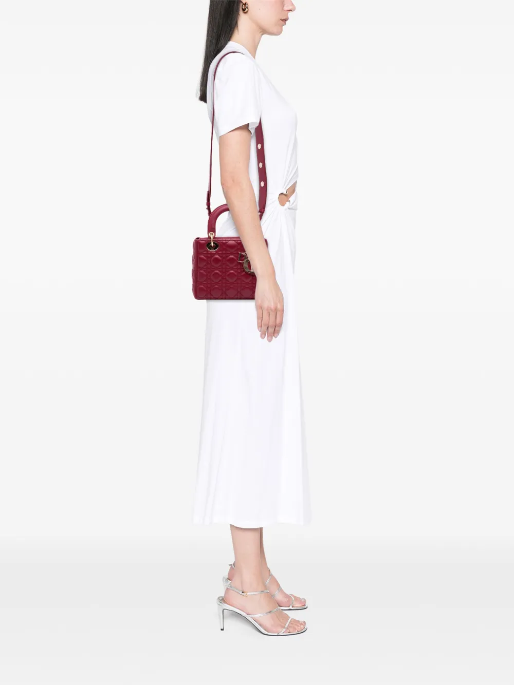 Christian Dior Pre-Owned 2018 Small Lambskin Cannage My ABCDior Lady Dior satchel | Pre-Owned | Image 2