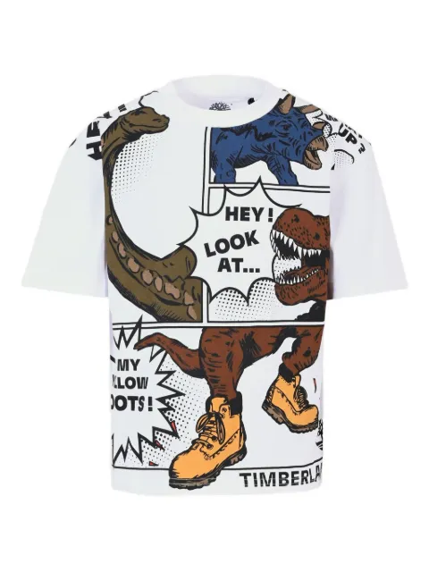 Timberland Kids dinosaur-print T-shirt