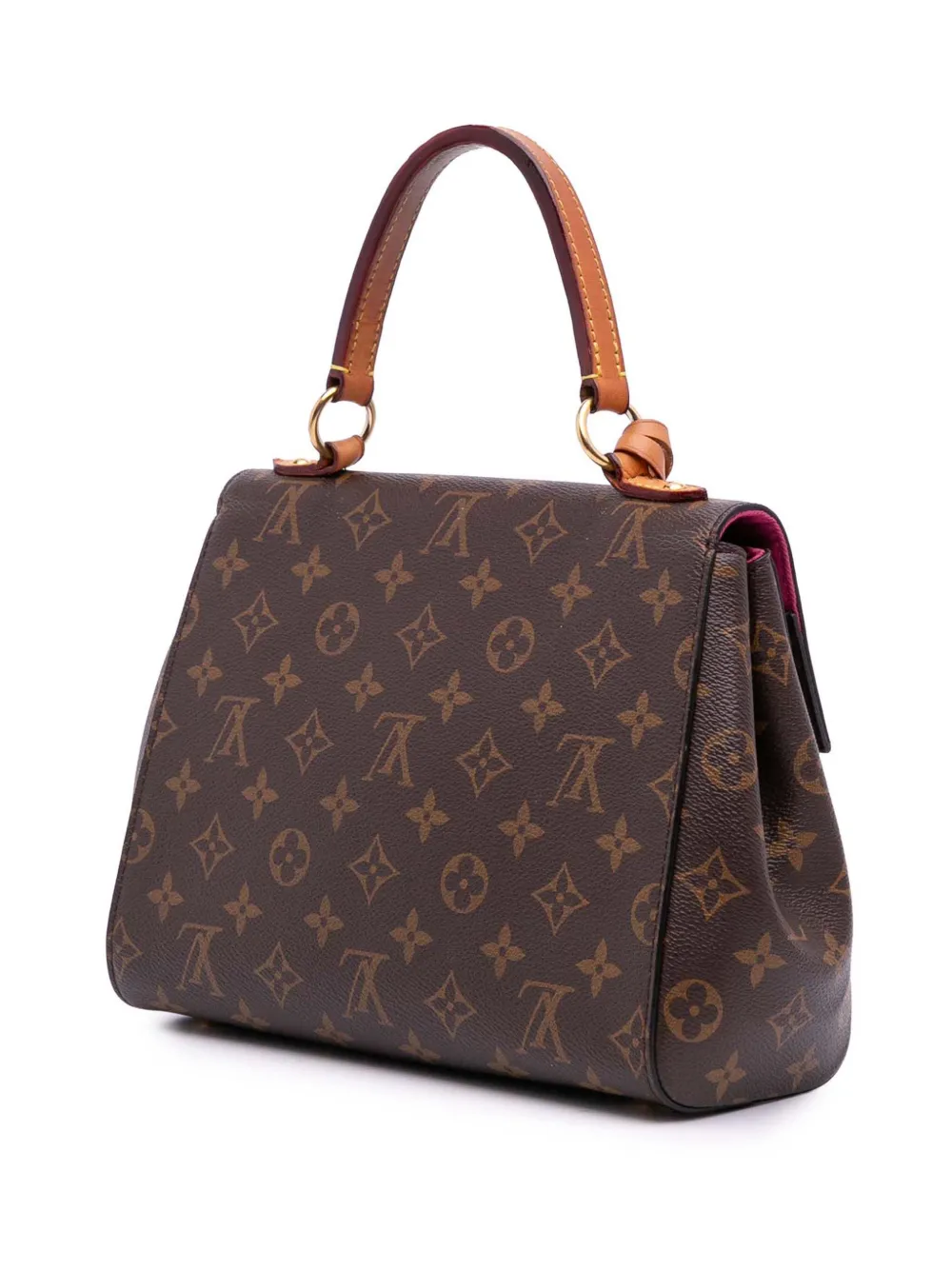 Pre-owned Louis Vuitton 2018 Monogram Cluny Bb Satchel In Brown