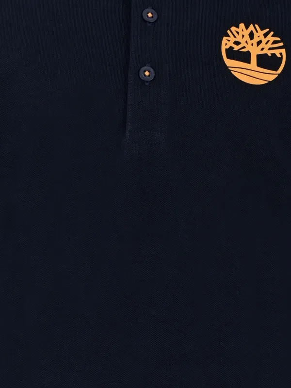 Timberland Kids logo-embroidered Polo Shirt | Blue | FARFETCH ZA