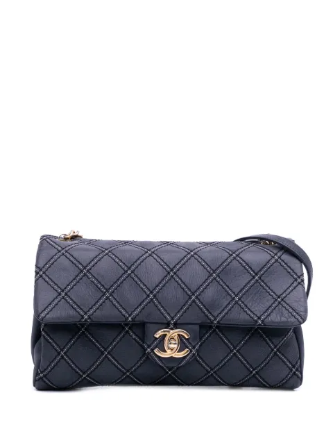 CHANEL Pre-Owned 2014 Jumbo Quilted Calfskin Triple Stitched Flap crossbody bag