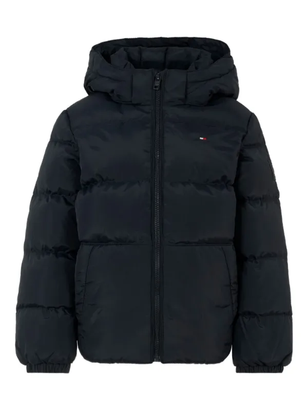 Tommy Hilfiger Junior Hooded Puffer Jacket Blue FARFETCH TR