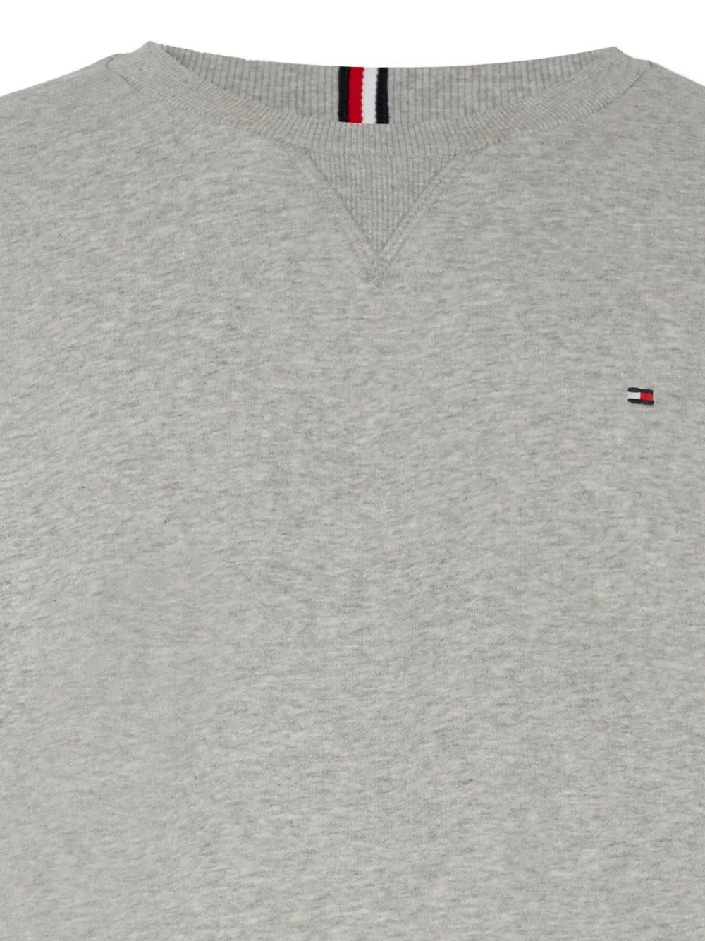 Tommy Hilfiger Junior crew-neck cotton sweatshirt Grijs