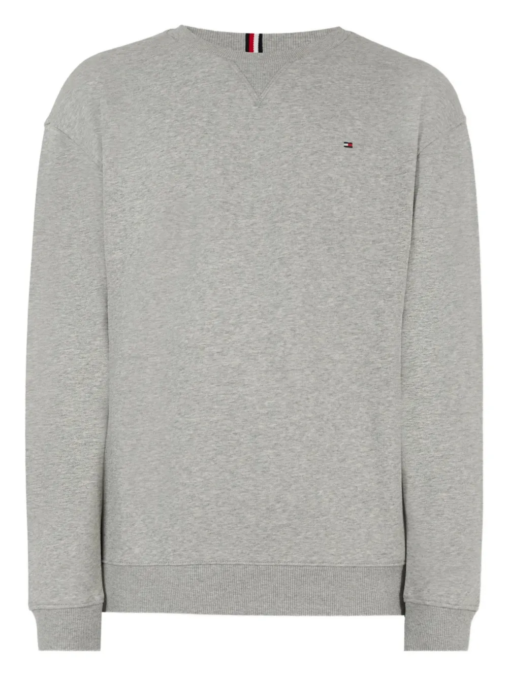 Tommy Hilfiger Junior crew-neck cotton sweatshirt Grijs