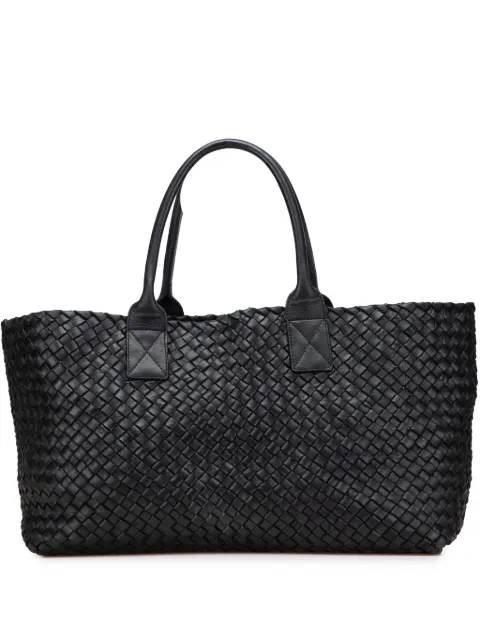 Bottega Veneta Pre-Owned 2000-2007 Medium Lambskin Intreccio Cabat tote bag