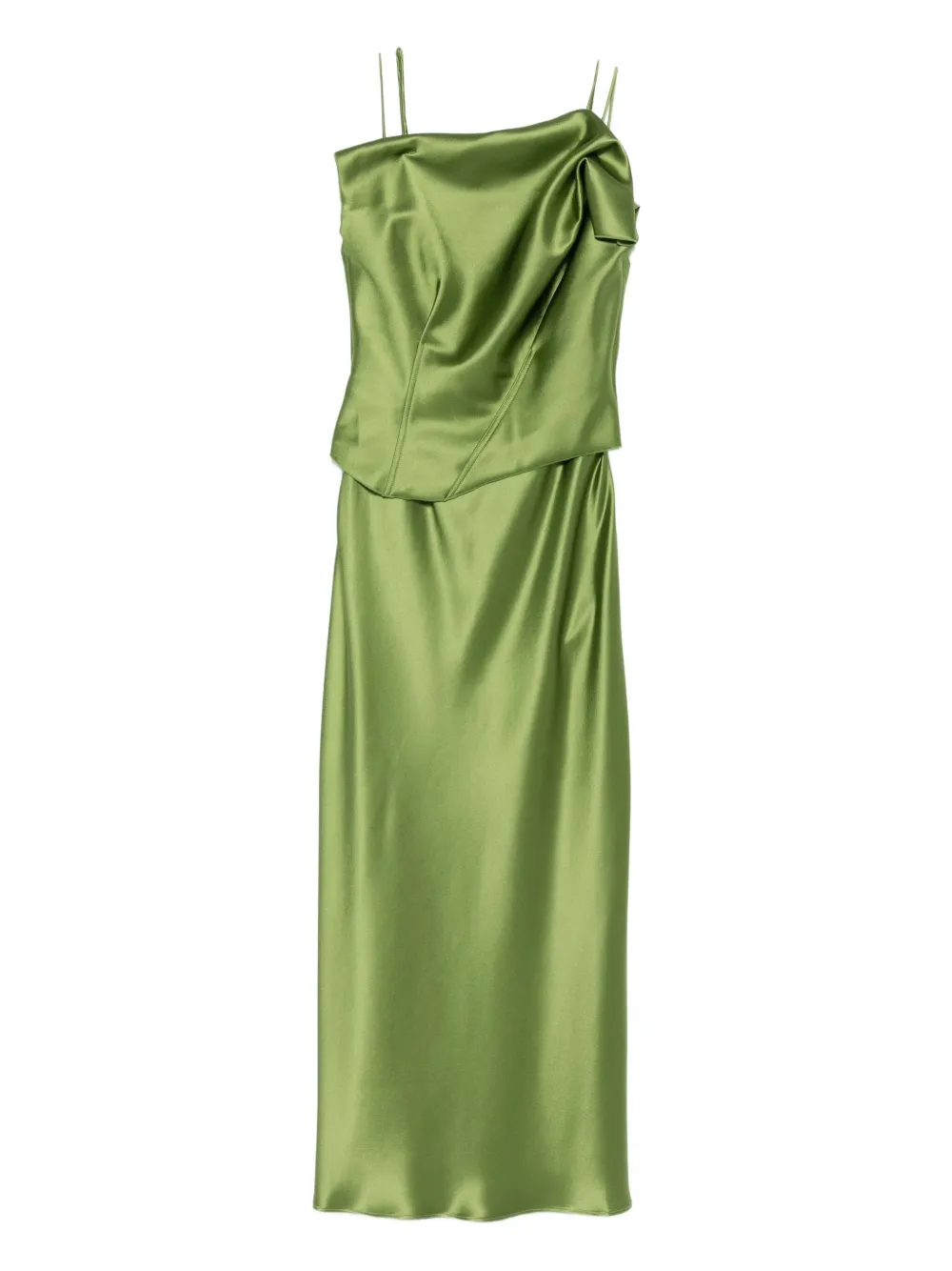Styal draped midi dress