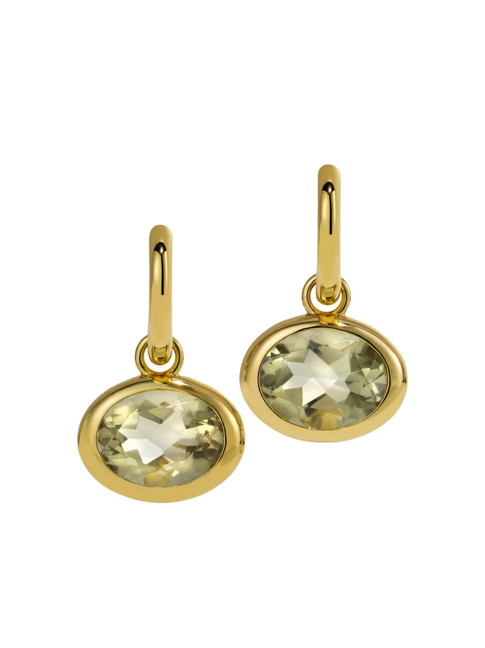 By Pariah Orecchini a cerchio XL Orbit in oro giallo 14 carati con ametista