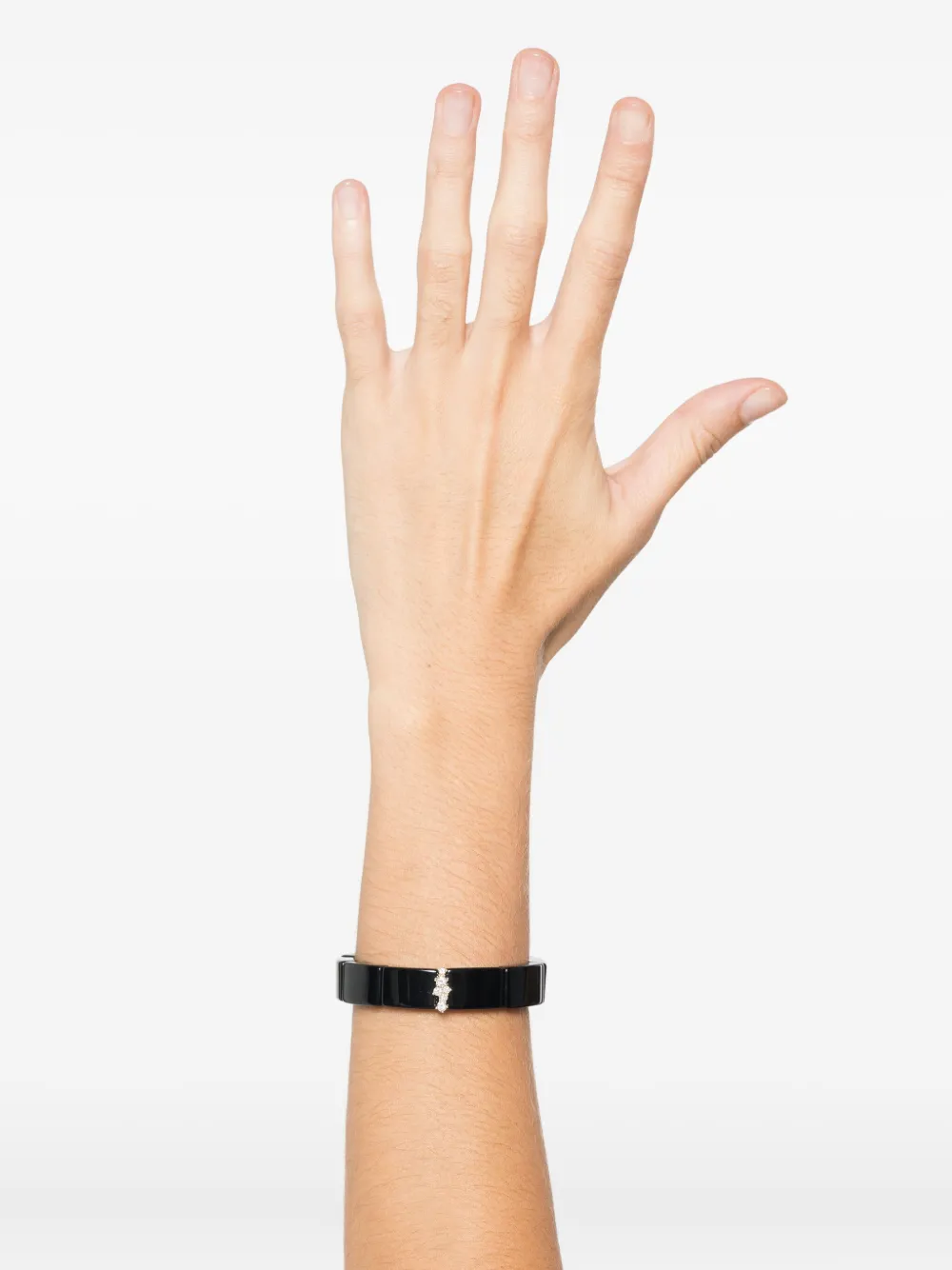 Sydney Evan 14k Yellow Gold Diamond And Onyx Bracelet In Black