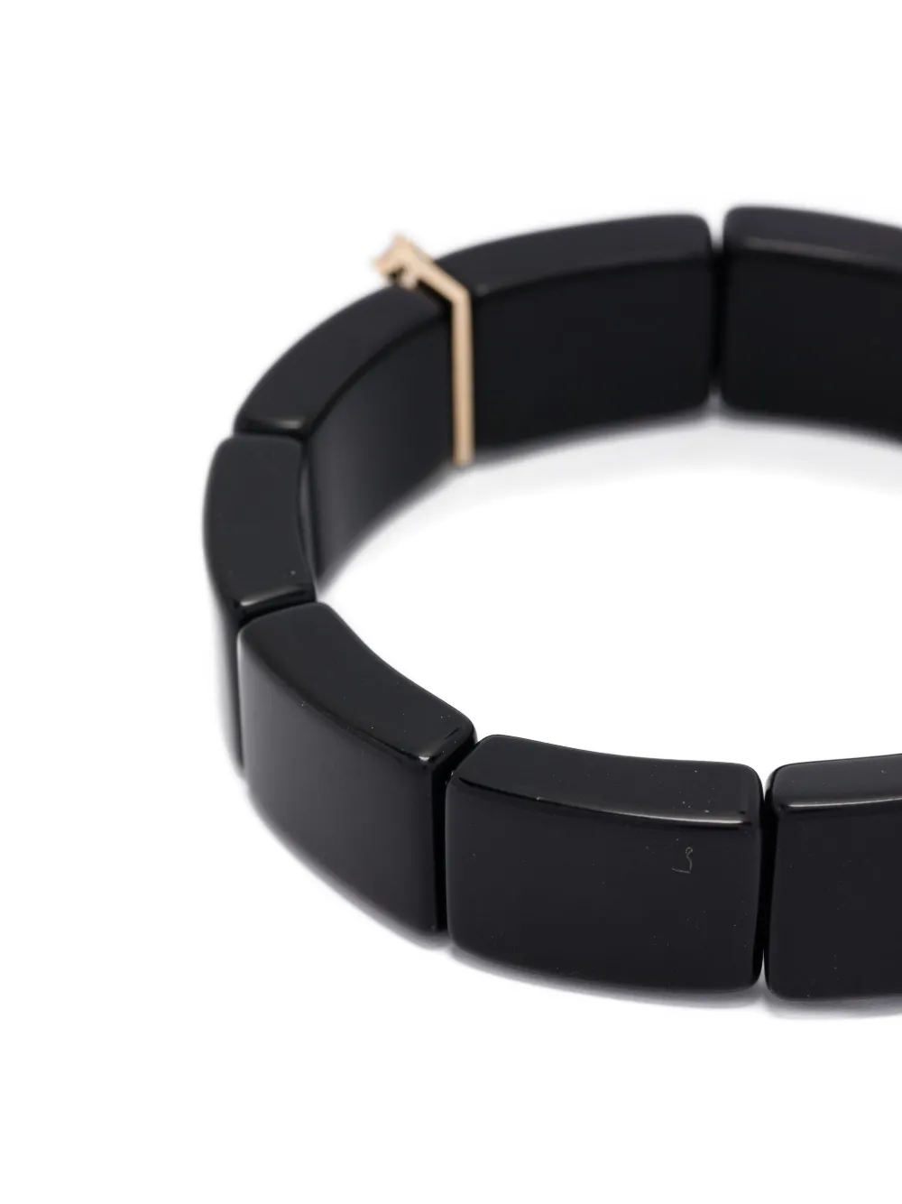 Sydney Evan 14k Yellow Gold Diamond And Onyx Bracelet In Black