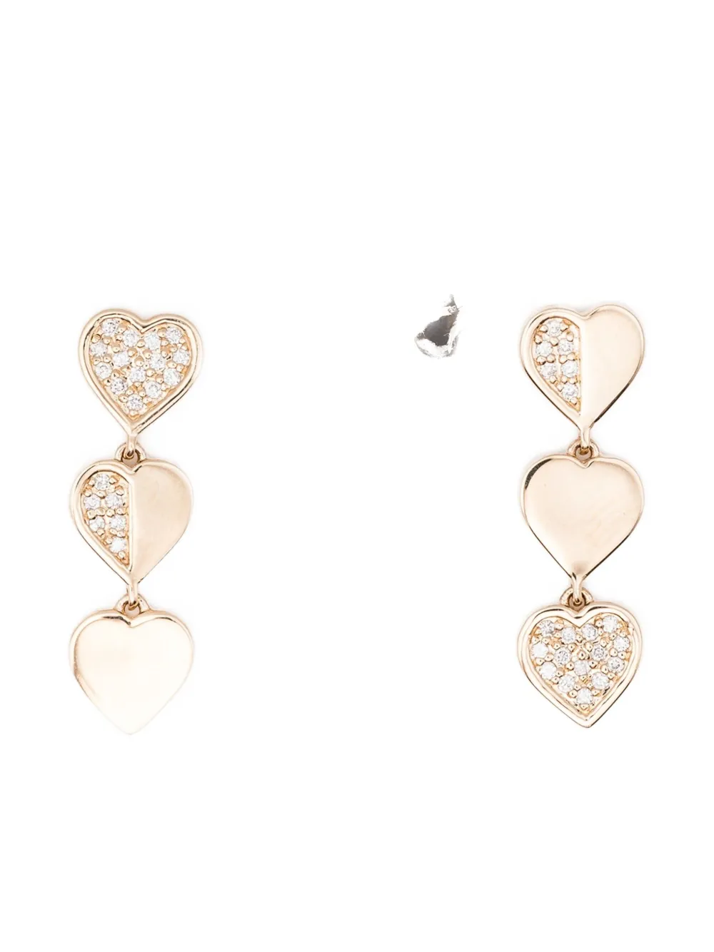 Sydney Evan 14K yellow gold Heart earrings - Giallo