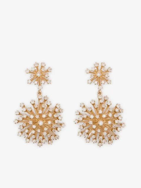 Sydney Evan aretes en oro amarillo de 14kt con diamante