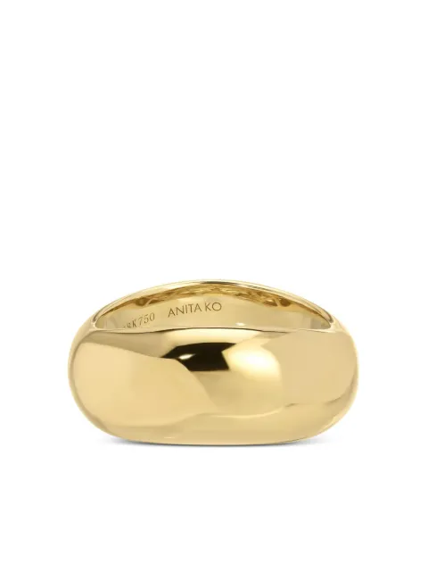 Anita Ko 18K yellow gold Celeste wave ring