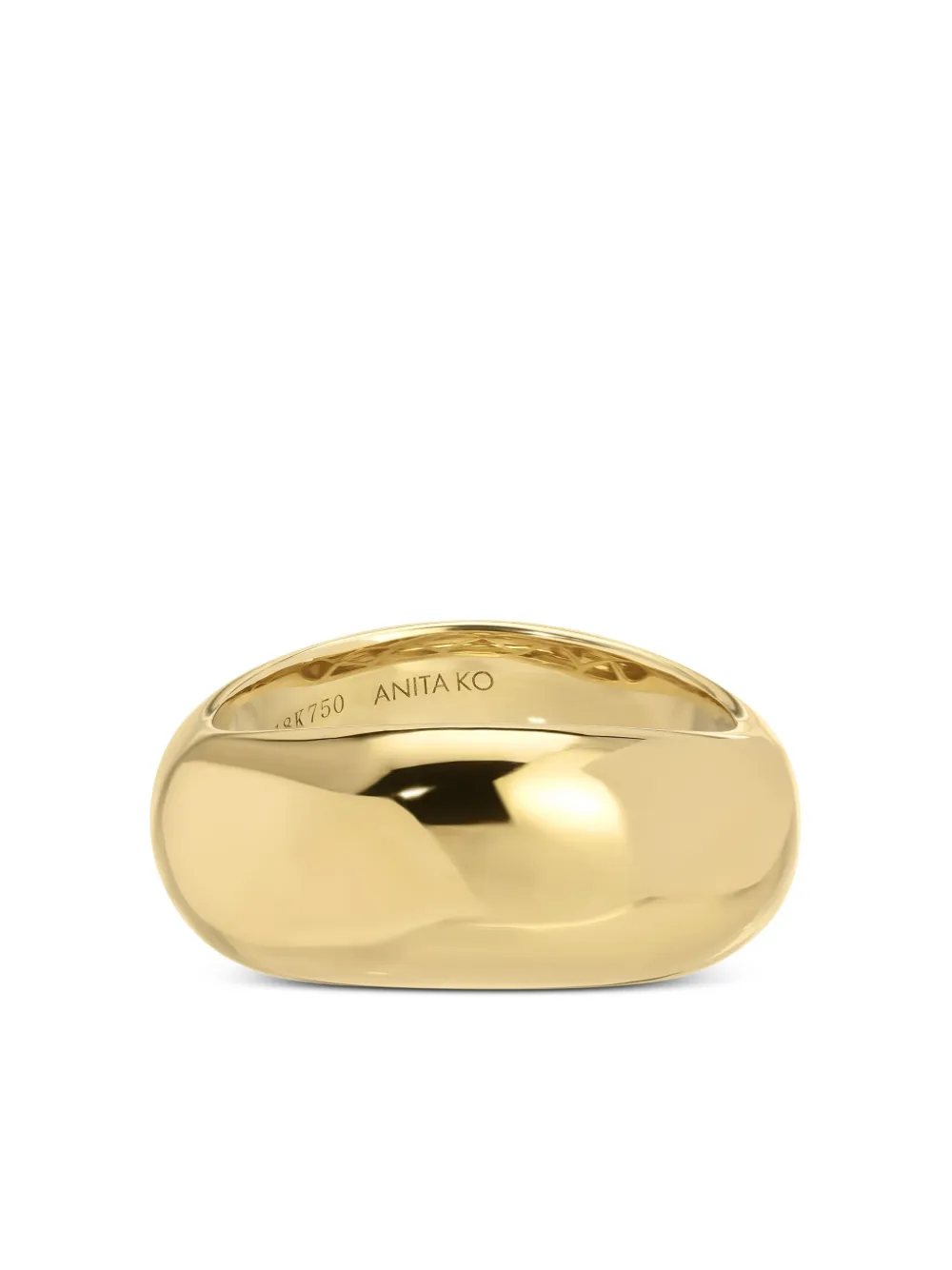 Anita Ko 18k Yellow Gold Celeste Wave Ring In Gold