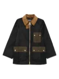Barbour corduroy-collar jacket - Black