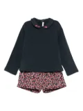 Il Gufo floral-print short set (set of two) - Blue