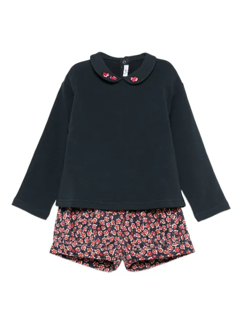 Il Gufo floral-print short set (set of two)