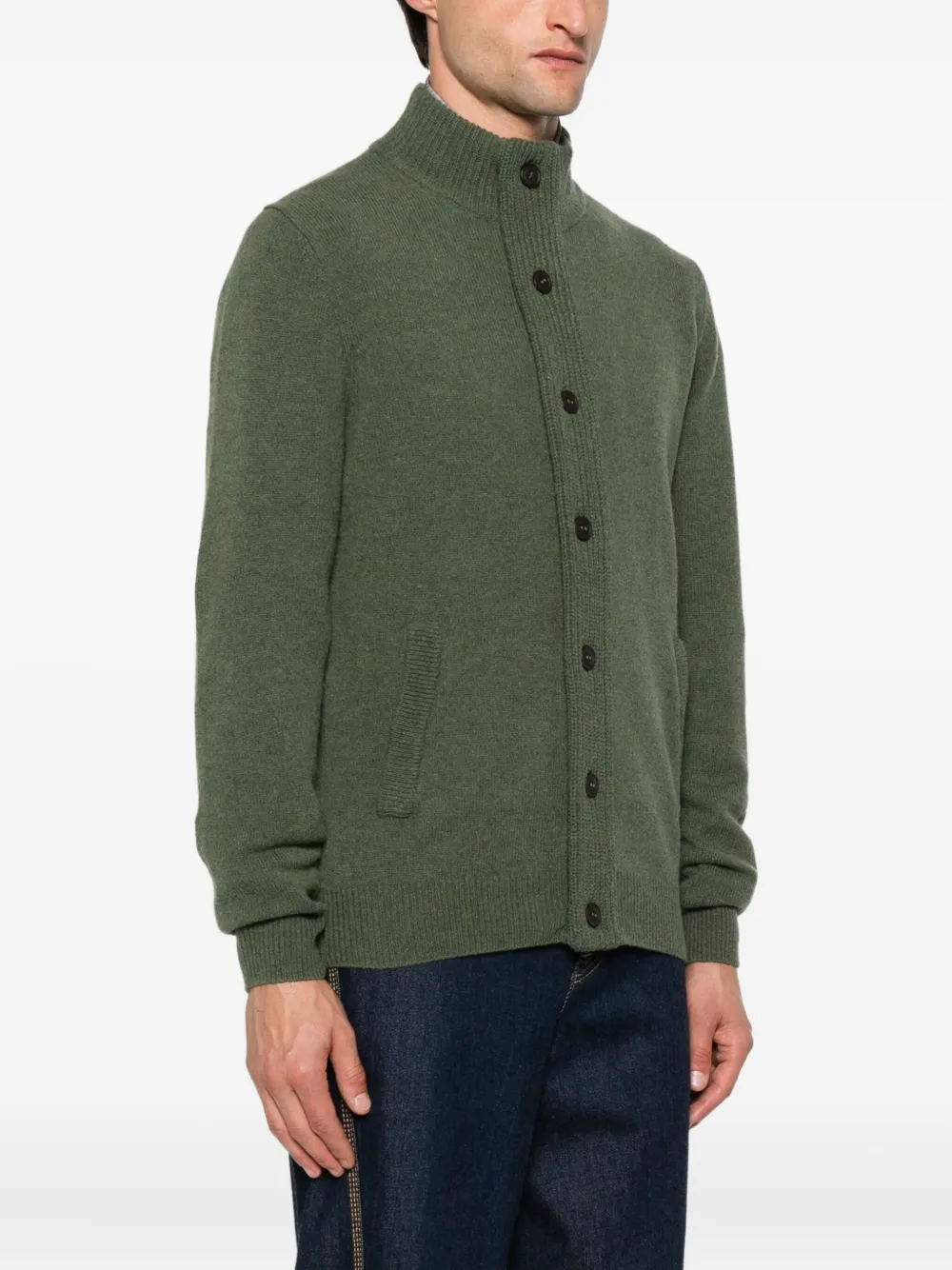 Barbour Vest met elleboogpatches Groen