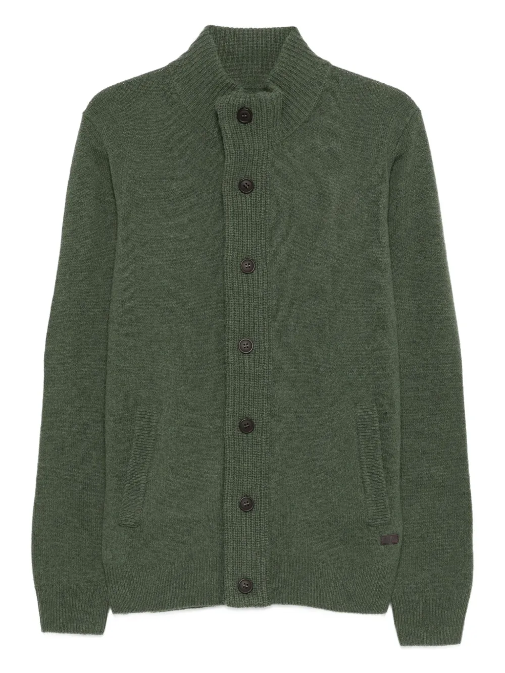 Barbour elbow-patch cardigan | Green | Image 1