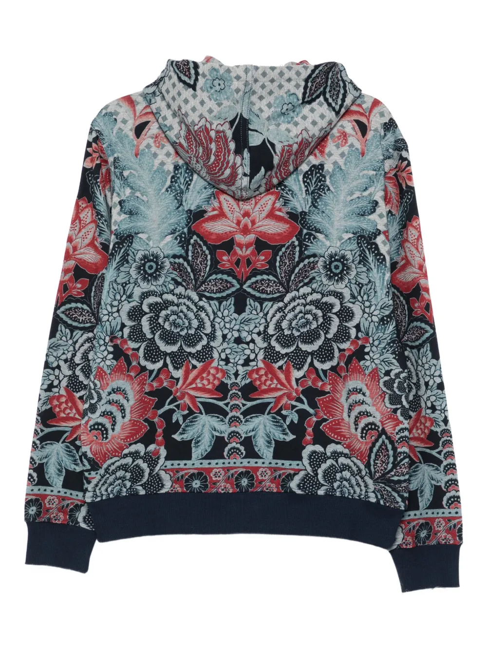 ETRO Hoodie met bloemenprint Blauw