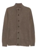 Barbour logo-patch cardigan - Brown