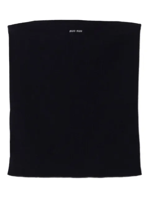 Miu Miu intarsia-logo top