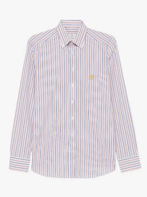 ETRO striped long-sleeved shirt