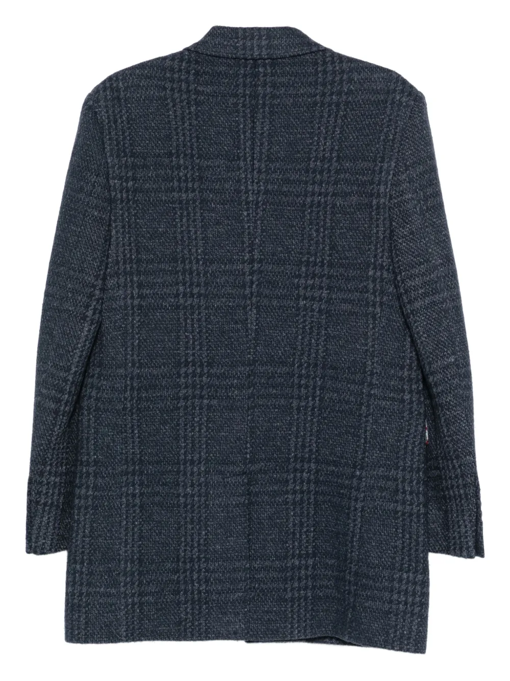 ETRO Geruit jack met drie knopen Blauw