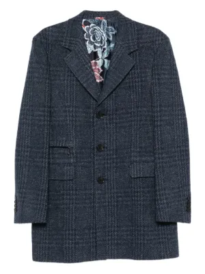 紳*ル様 ETRO エトロ パッチワーク チェック柄ジャケット Etro（エトロ） メンズ ジャケット - FARFETCH